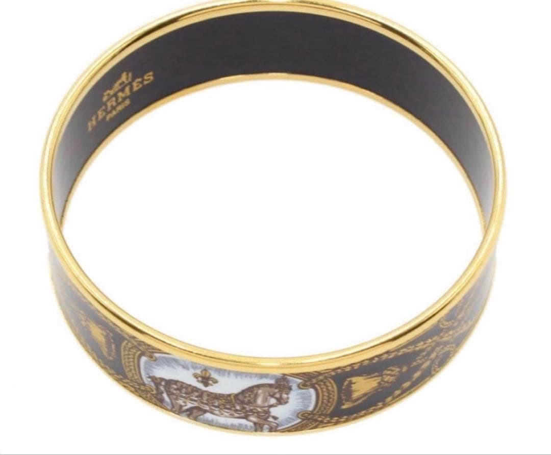 エルメス エマイユ バングル 馬柄 オーストリア HERMES ブレスレット