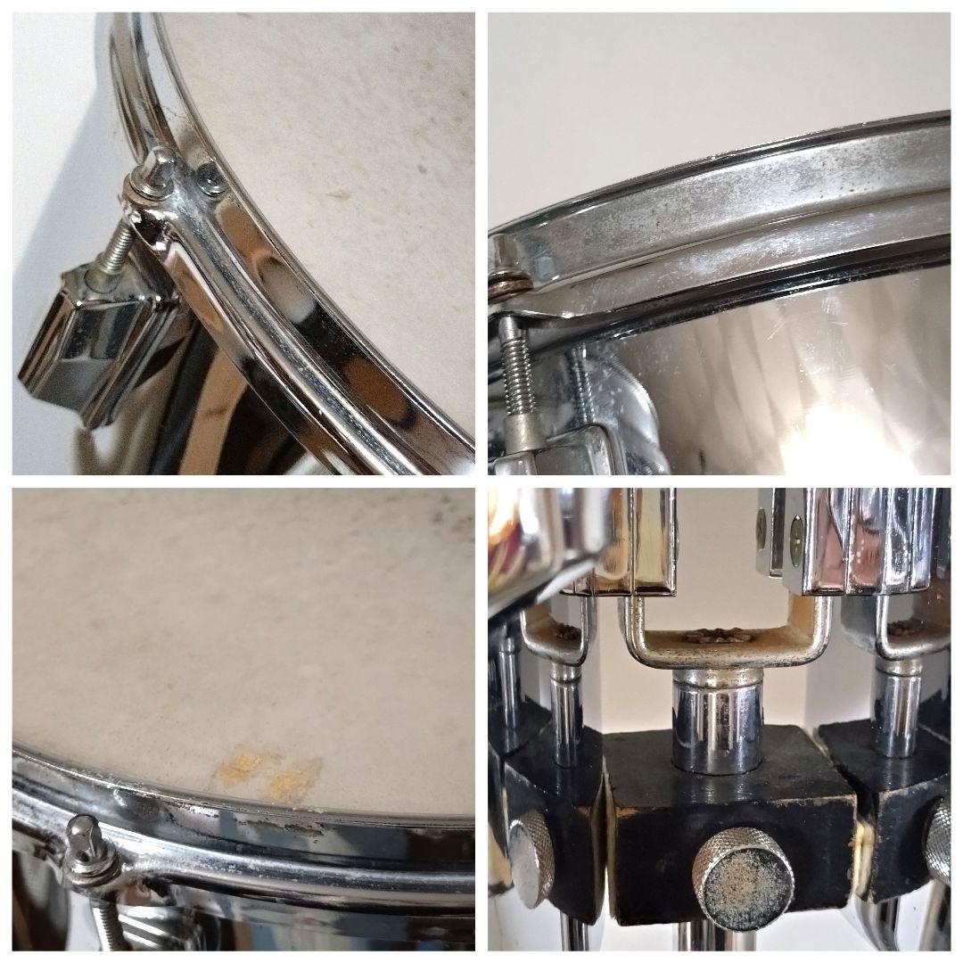 Pearl　パール　ティンバレス　13インチ 14インチ　スタンド付き　打楽器