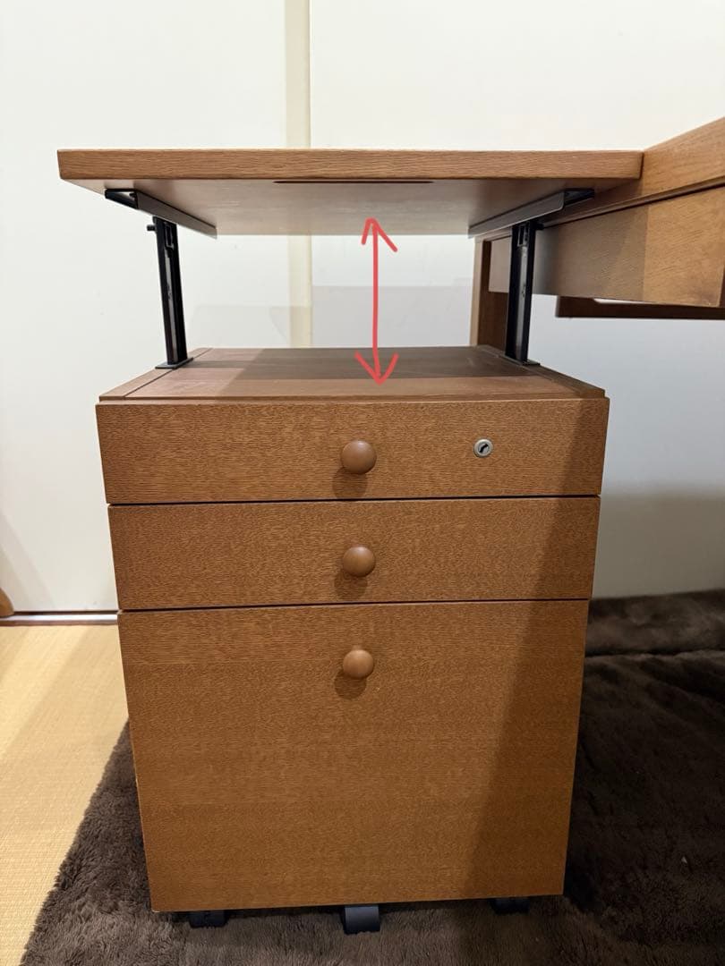 カリモク　ボナシェルタ 袖机