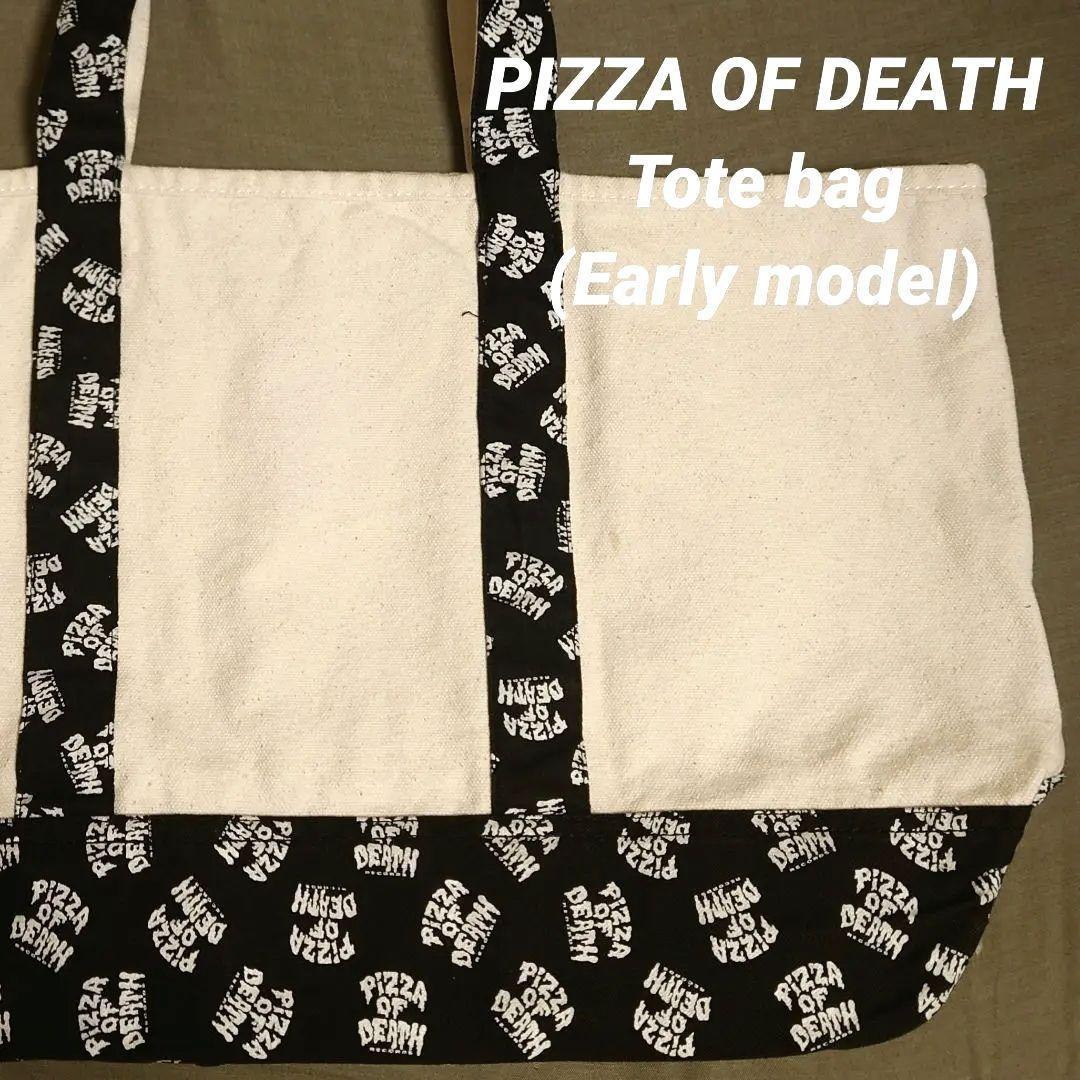 送込)PIZZA OF DEATH ピザオブデス/トートバッグ/ブラック/前期型