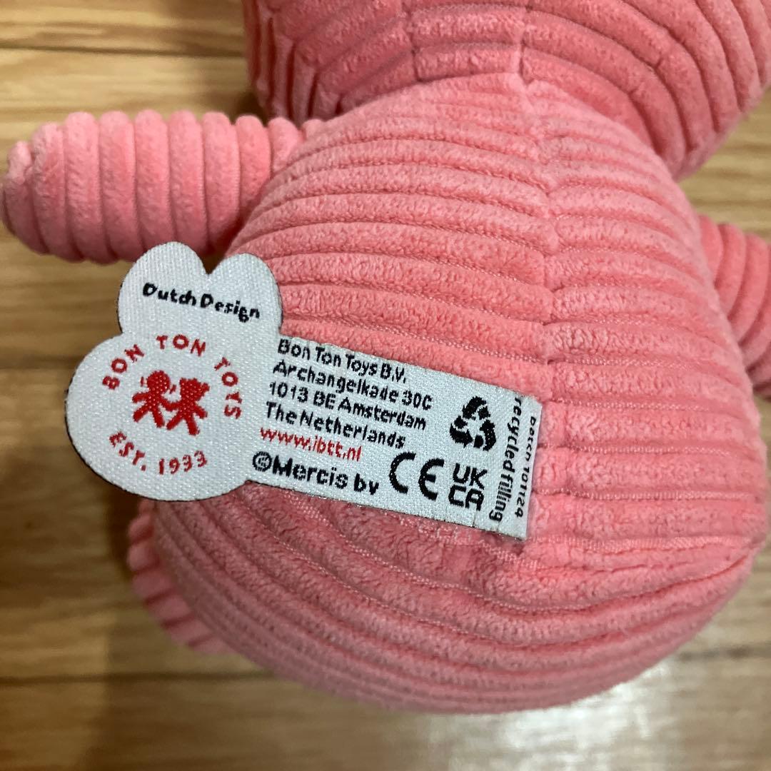 BONTONTOYS コーデュロイ ミッフィー 23cm ぬいぐるみ ピンク - メルカリ