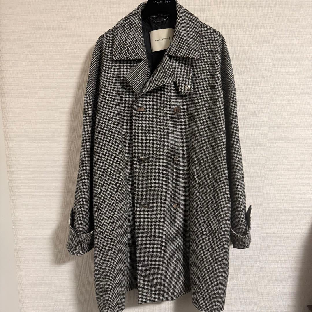 試着のみ】マッキントッシュ ハンビー ハウンドトゥース グレー ダブル