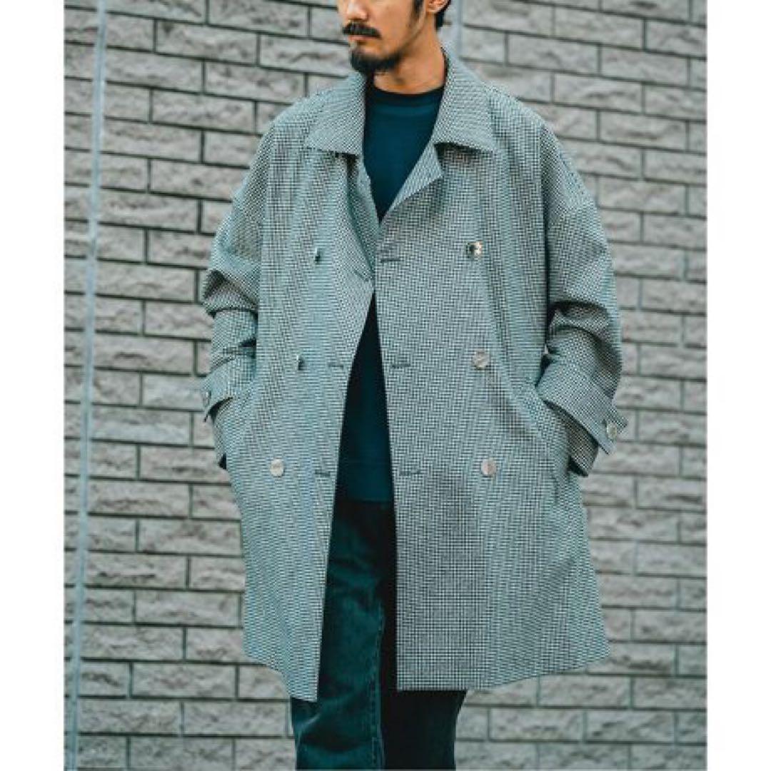 試着のみ】マッキントッシュ ハンビー ハウンドトゥース グレー ダブル