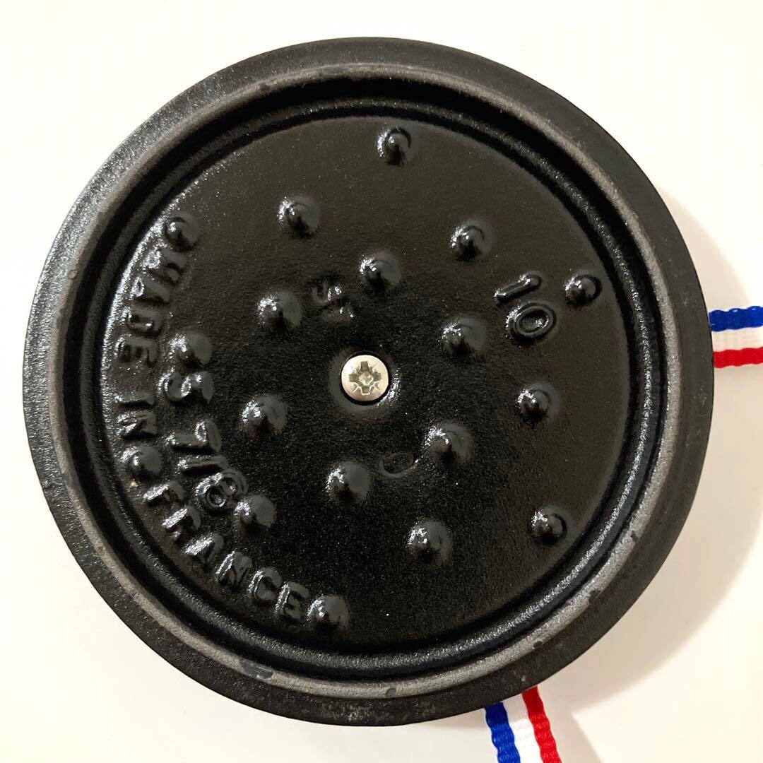 【未使用】staub ストウブ ピコ ココット ラウンド 10cm ブルー