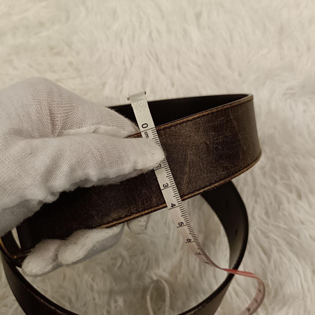 ああ様　グッチ✨️　 GGロゴ　バックル ベルト ブラウン　85cm