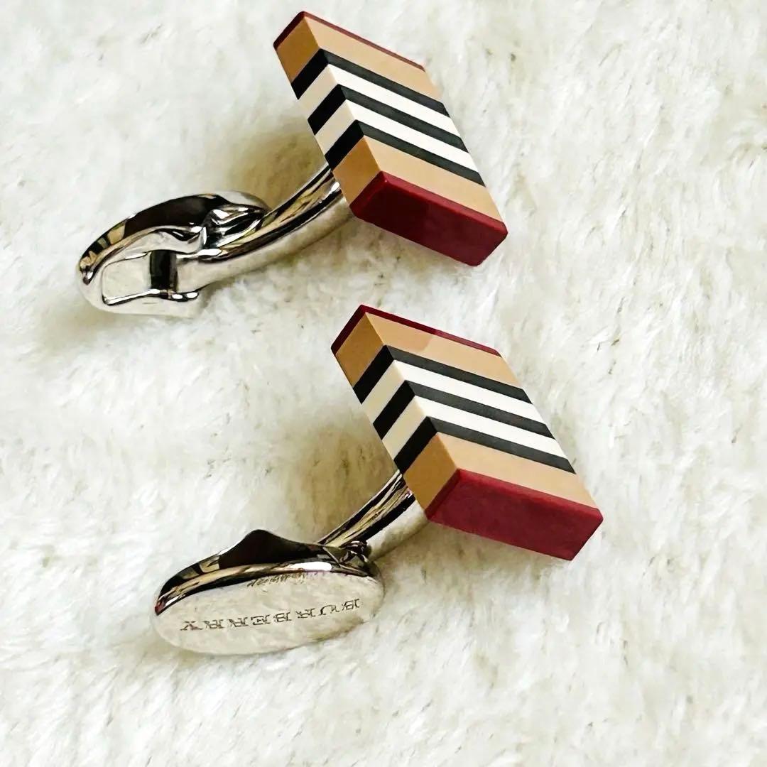 Burberry ストライプカフリンクス マルチカラー - メルカリ