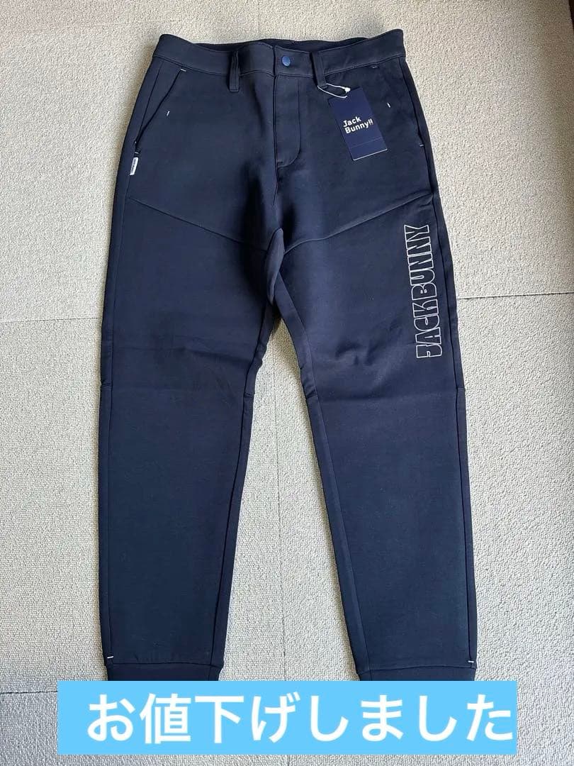 JACK BUNNY ブラック スリムフィットパンツ
