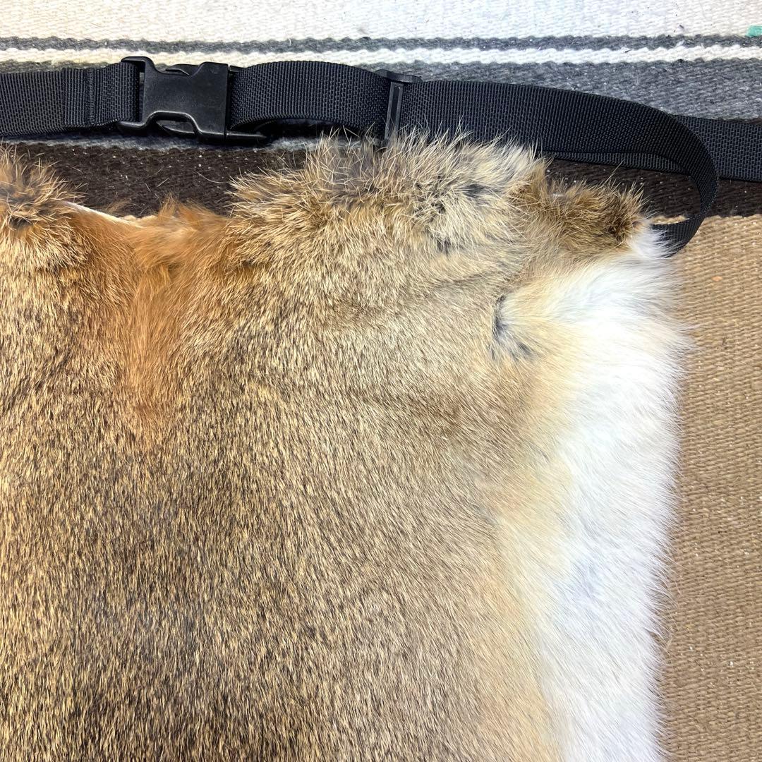 超大判ラビット尻あて ウサギ 毛皮敷物 登山 スキー スノーボード