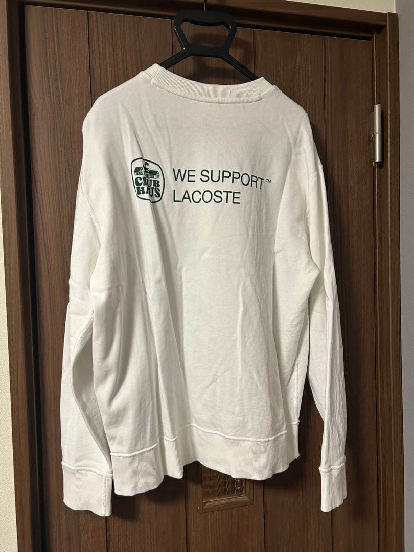 【希少】CLUBHAUS x Lacoste Crew Sweat XL