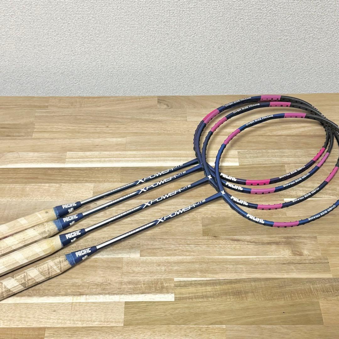 PACIFIC XPOWER Lite G5バドミントンラケット 4本セット