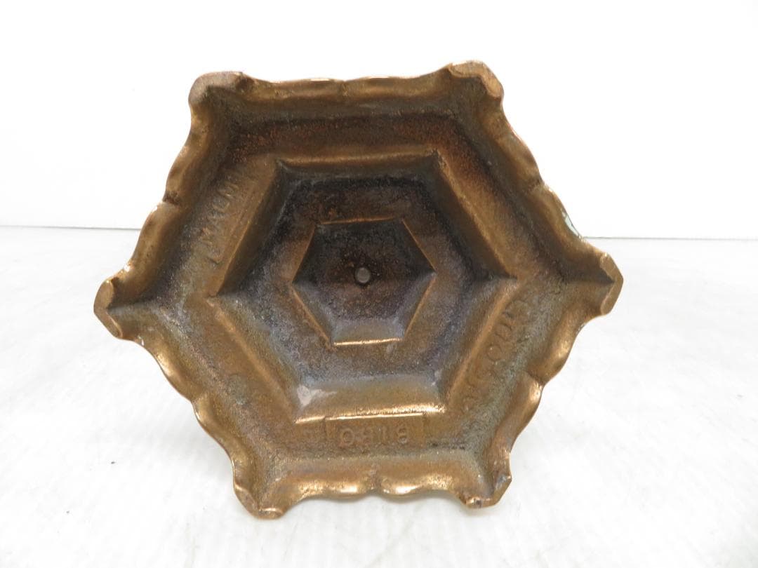 イスラエル メノーラー 真鍮製 7燭台 キャンドルスタンド 高さ32cm