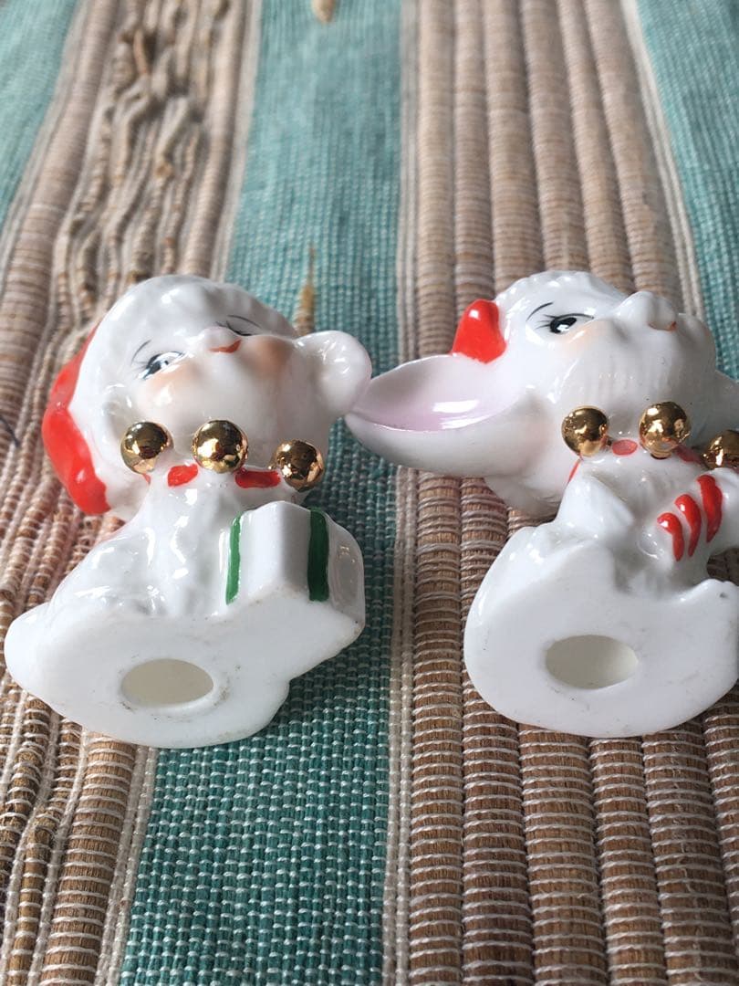 ヴィンテージ ナプコ社 クリスマスフィギュア 陶器製