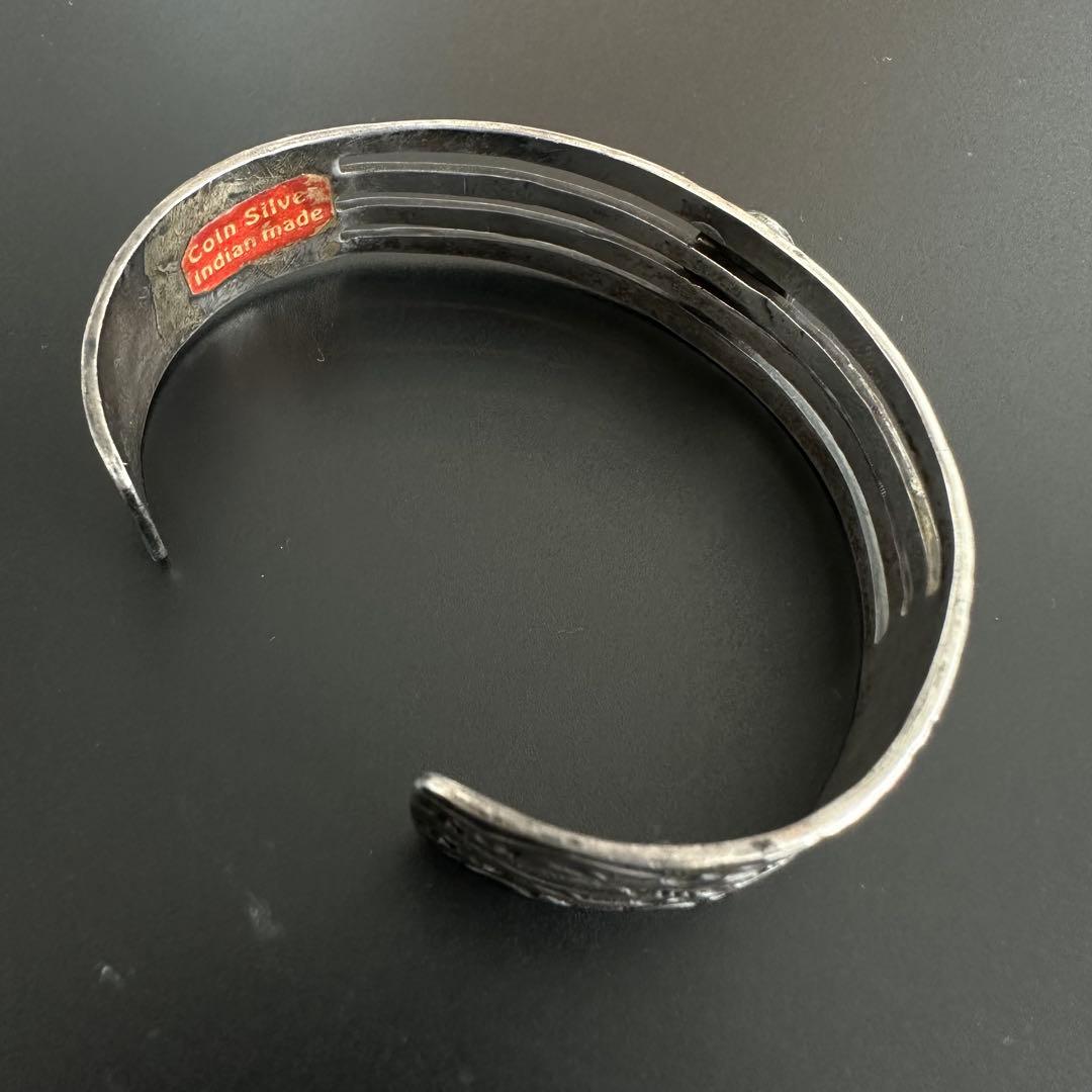 Navajo フレッド・ハービースタイル Coin Silver バングル
