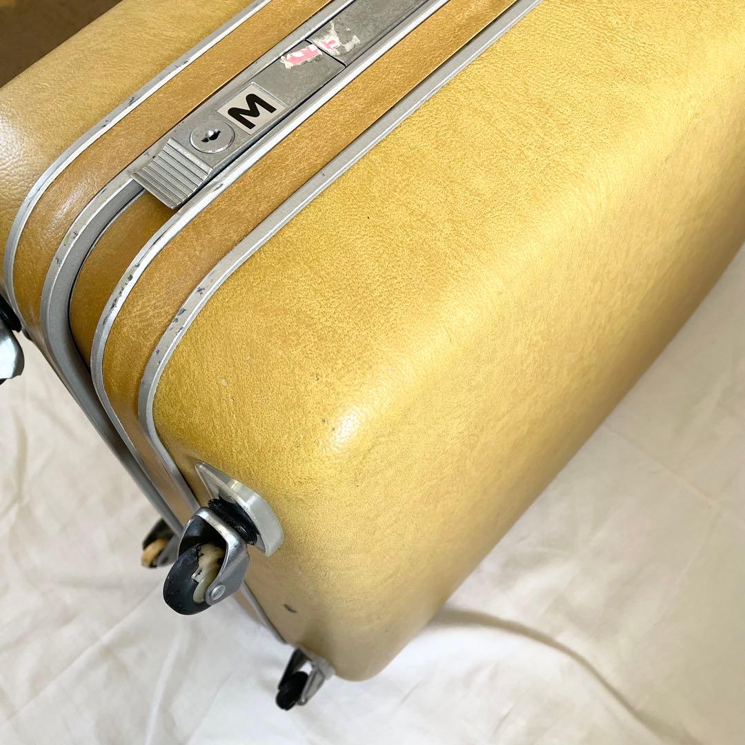 チャイビンテージ　サムソナイト　samsonite トランクケースイエロー