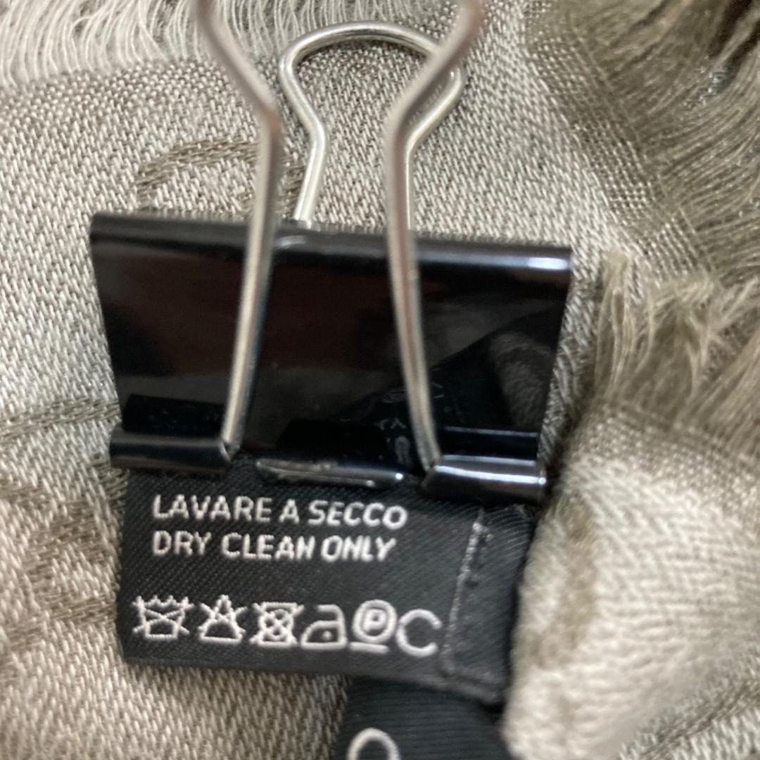 15794✨グッチ 大判ストール ウール シルク スカーフ/ウール グレー