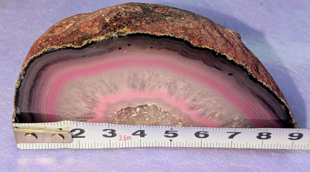 メノウ ピンクアゲートジオード 瑪瑙 晶洞 天然石 原石 - メルカリ