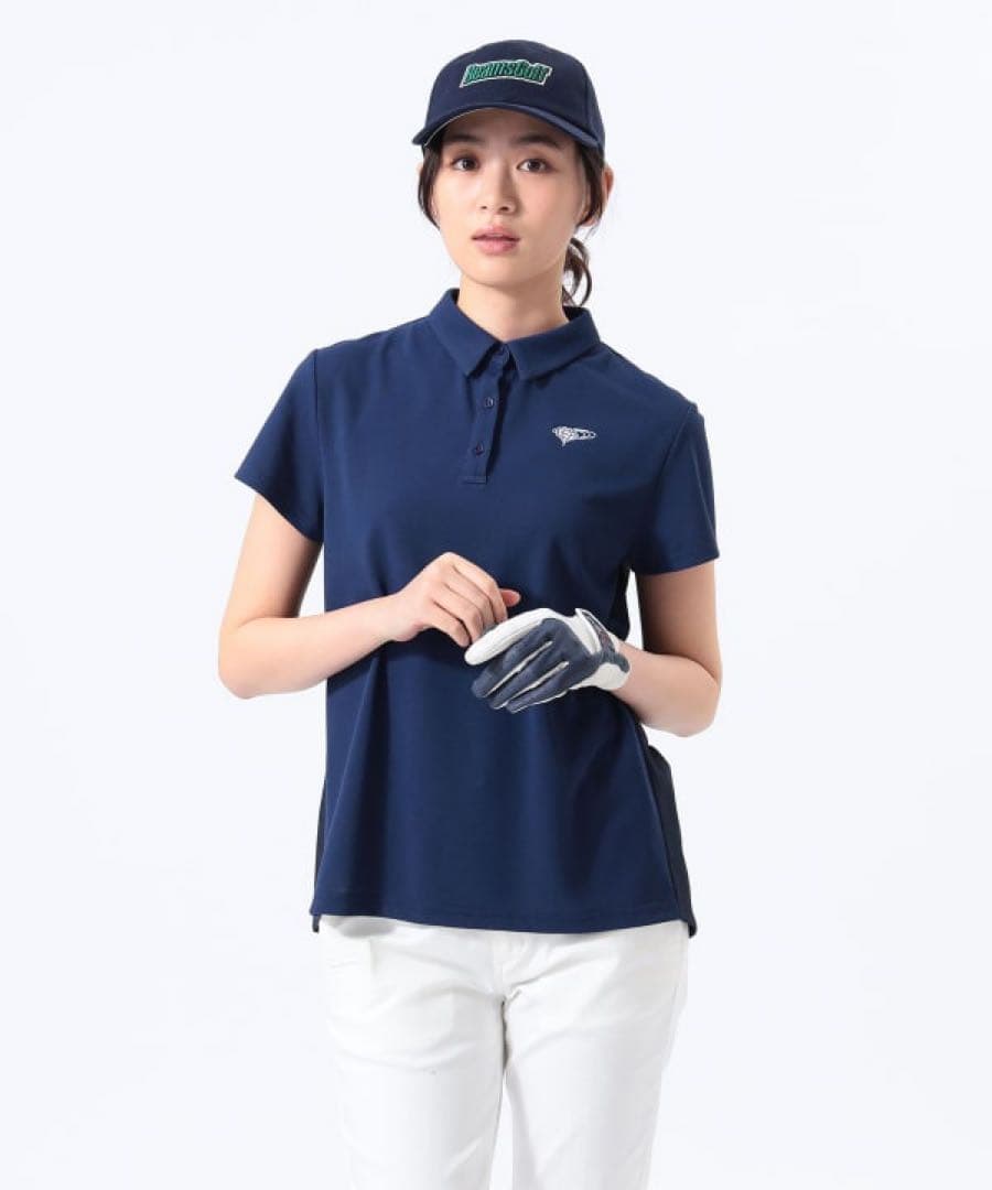 ☆BEAMS GOLF☆ バックティアードポロシャツ ネイビー　size M