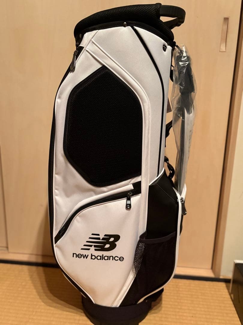 new balance ゴルフバッグ ホワイト/ブラック