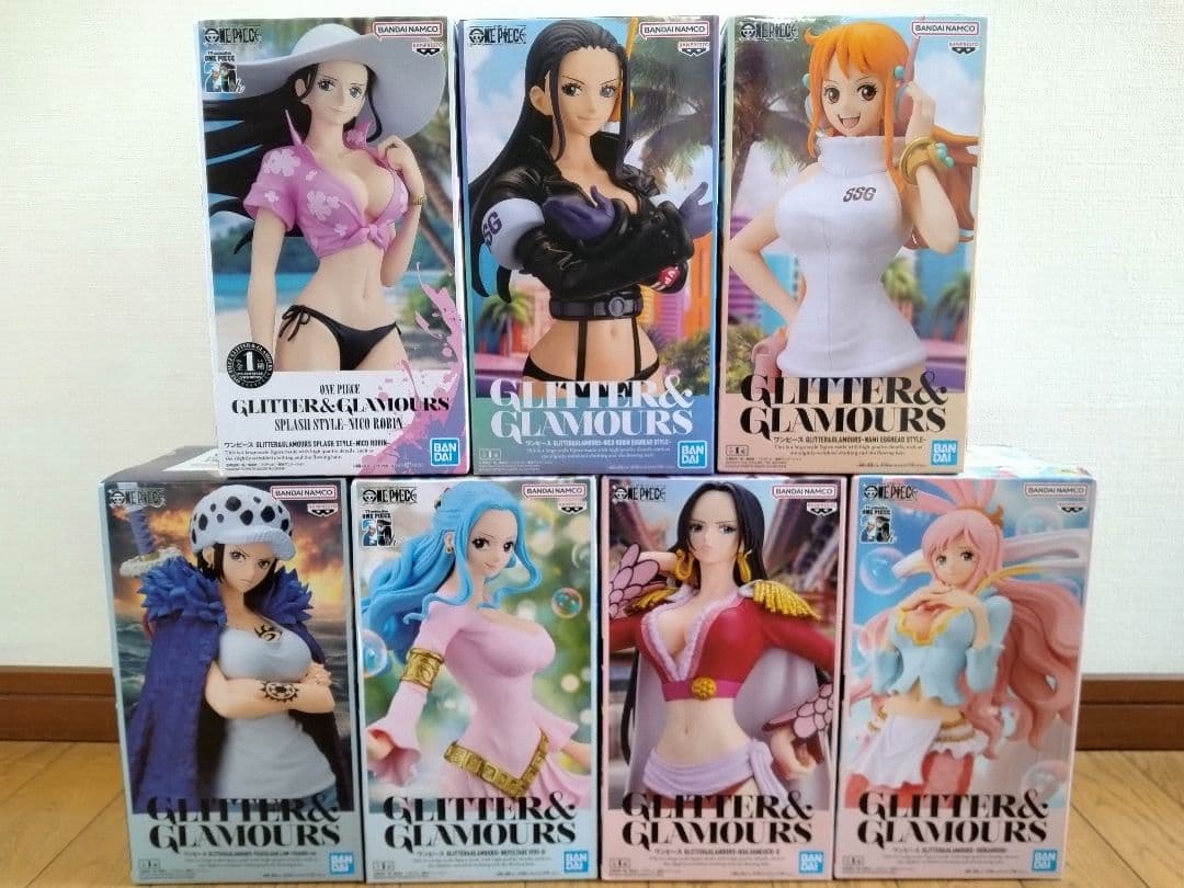 ワンピース GLITTER&GLAMOURS フィギュア 7体セット まとめ売り - メルカリ