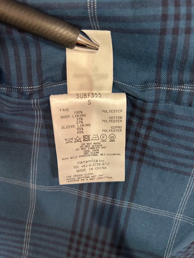 ナナミカ SUBF355 ゴアテックス ショートステンカラーコート ジャケット