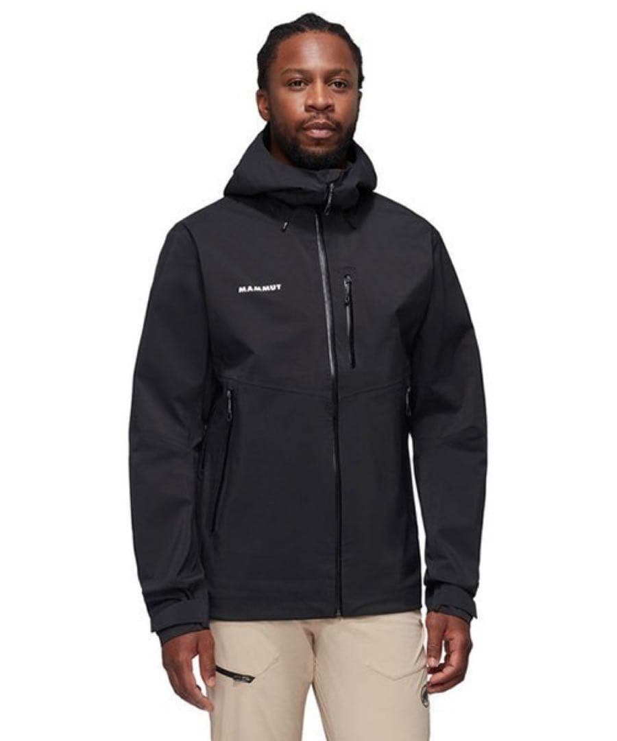 MAMMUT」マムートアルパイン ガイドハードシェルブラック 日本XLサイズ