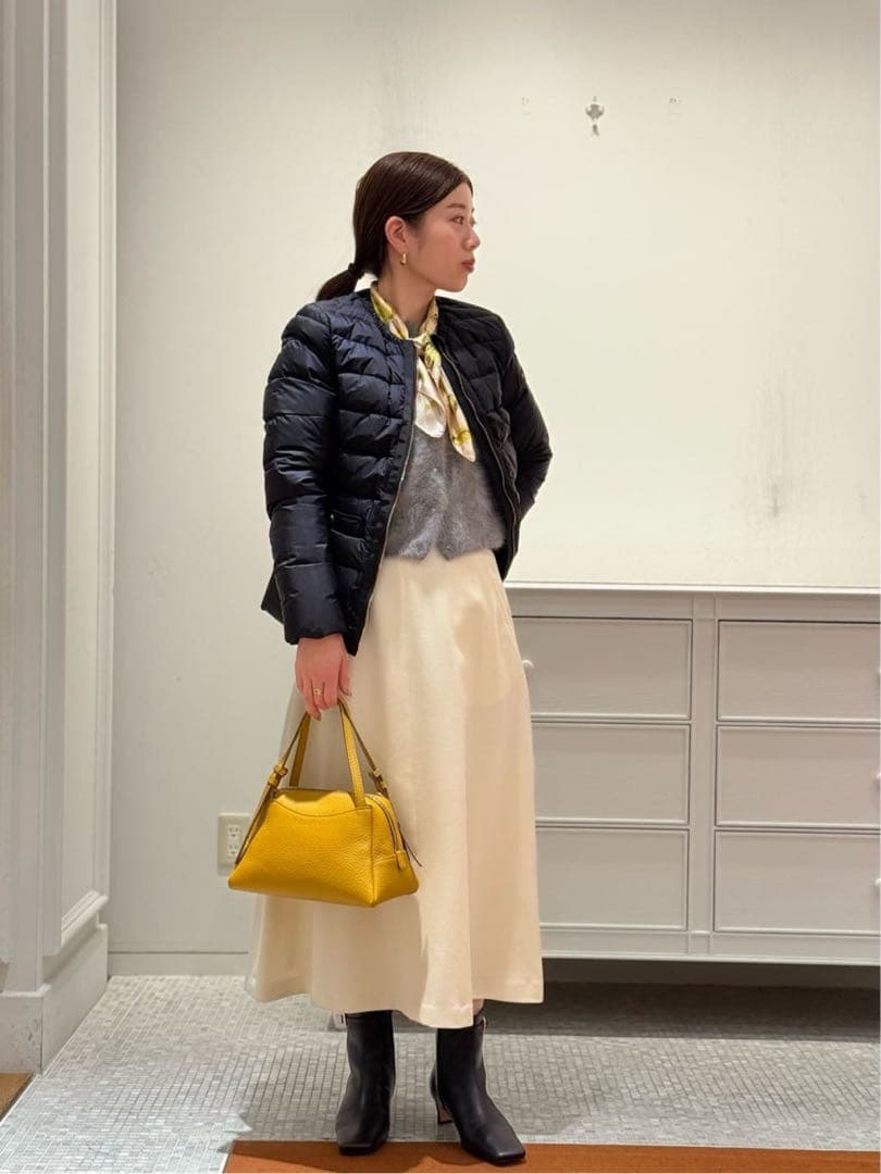 トゥモローランド Ballsey ミリングツイルフレアスカート 白 32