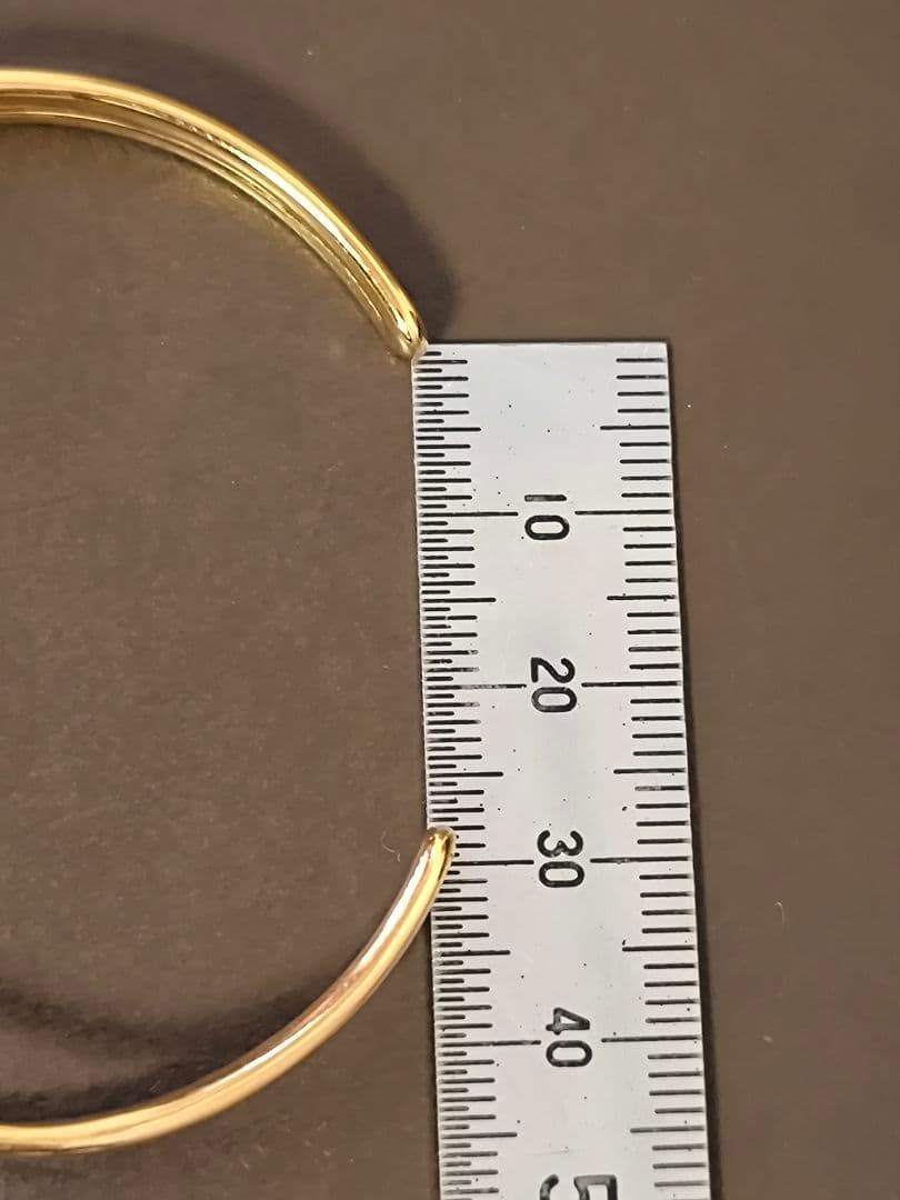 ete エテ　ゴールド クロス バングル　シルバー925