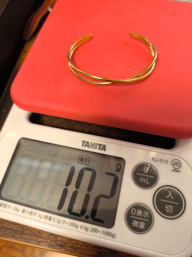 ete エテ　ゴールド クロス バングル　シルバー925