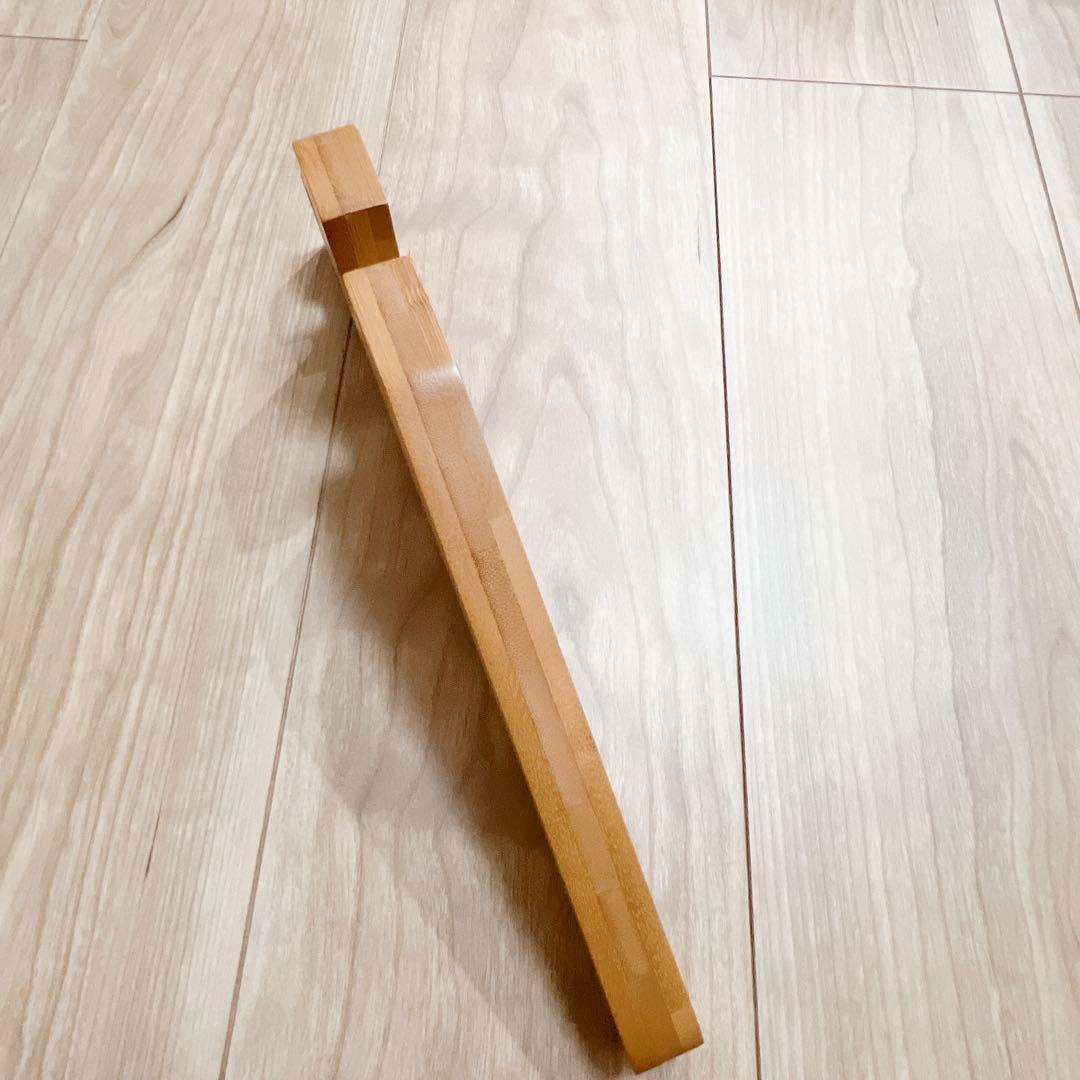 スケートボード フロアスタンド バンブー ディスプレイ ホルダー ナチュラル