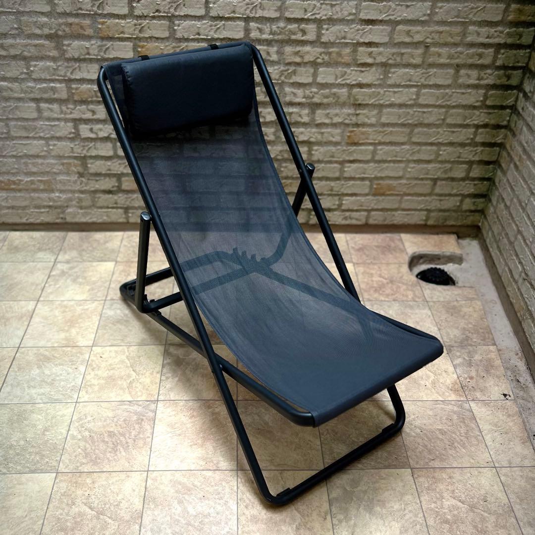 【アウトドア 折りたたみチェア／リクライニング機能付き】