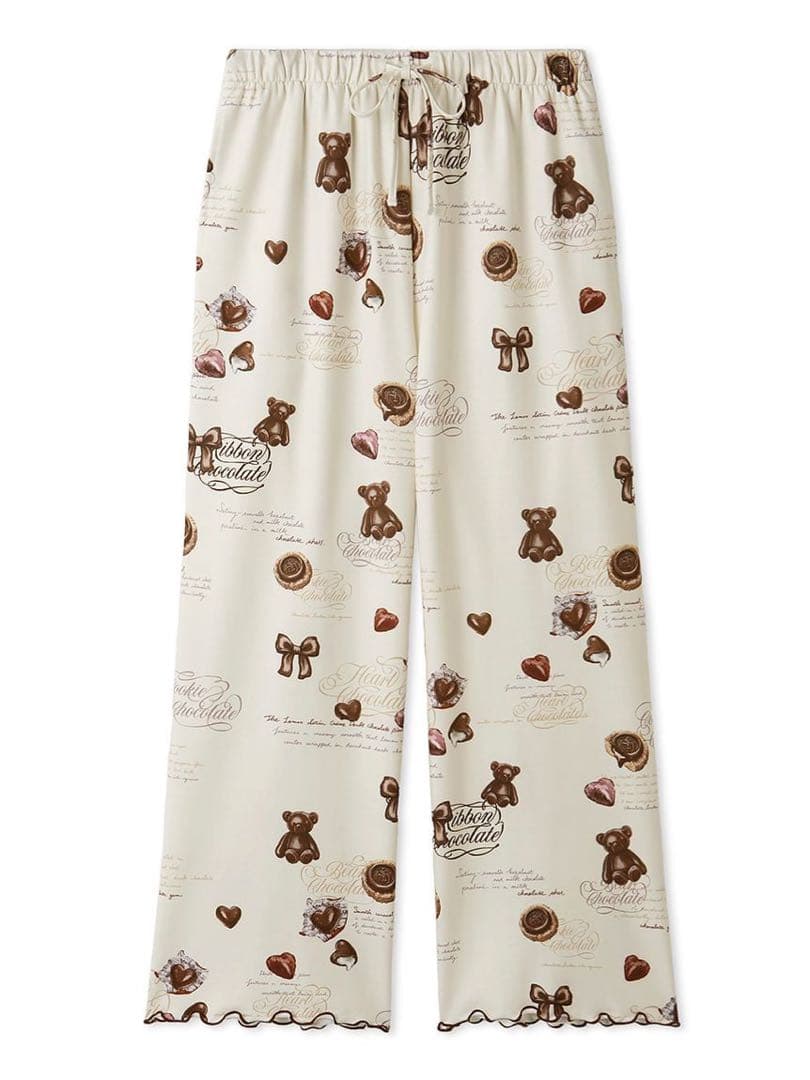 【本日削除】上下2点セット　スナイデルホーム　バレンタイン　チョコくま　パジャマ