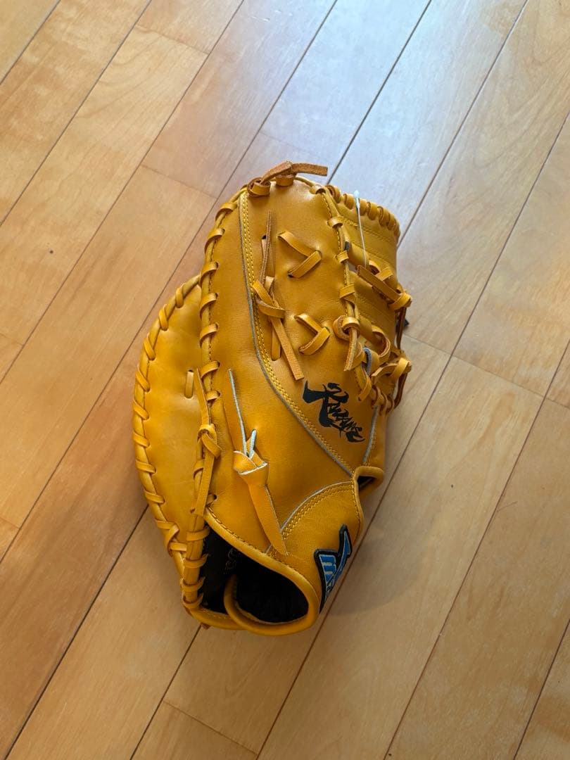 軟式 グローブ イエロー　ミズノ KANAME