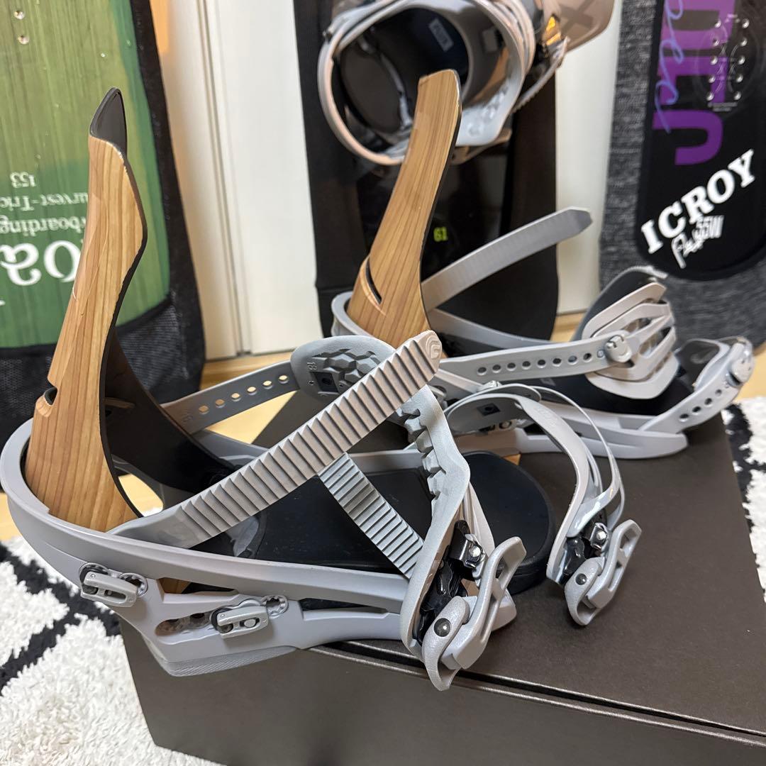 やまさん専用　FLUX DS ビンディング M グレー/ウッド　23-24