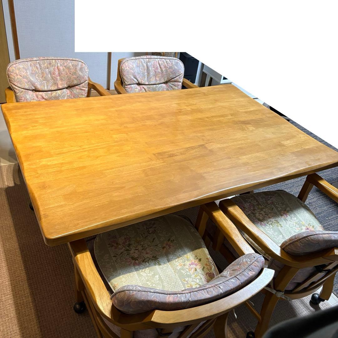 カリモク ダイニングチェア4脚セット キャスター付き karimoku