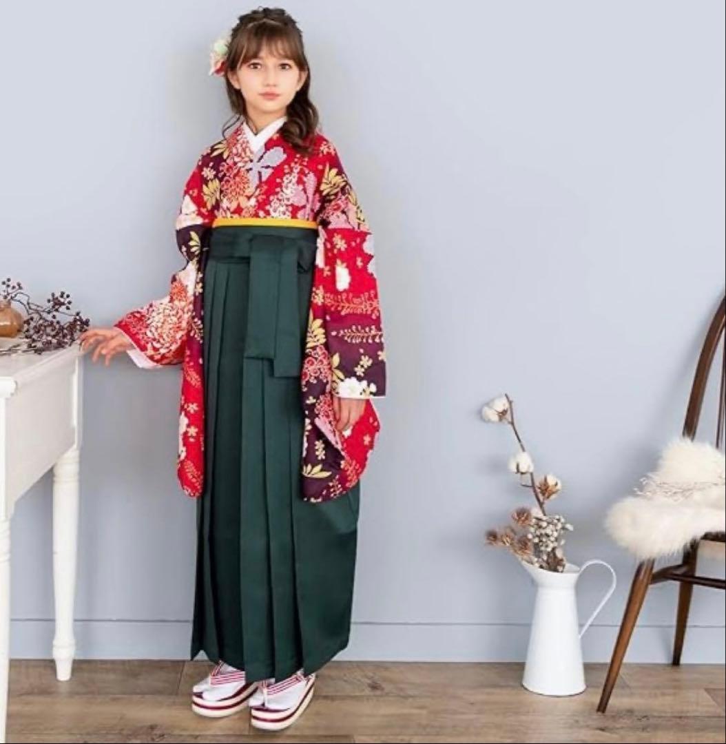 小学校 卒業 簡単着付け袴セット　150cm