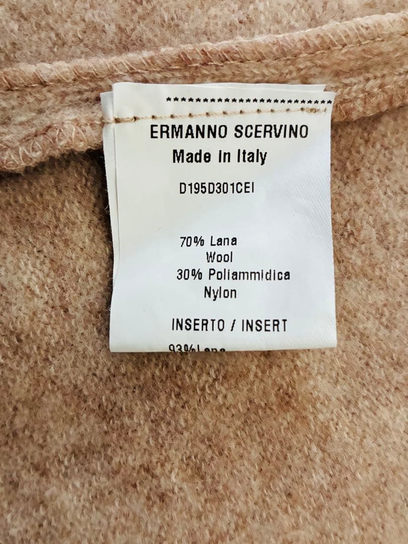 エルマンノシェルビーノ☆ウールカシミヤ混　ニットコート　ユキトリイ　ランバン