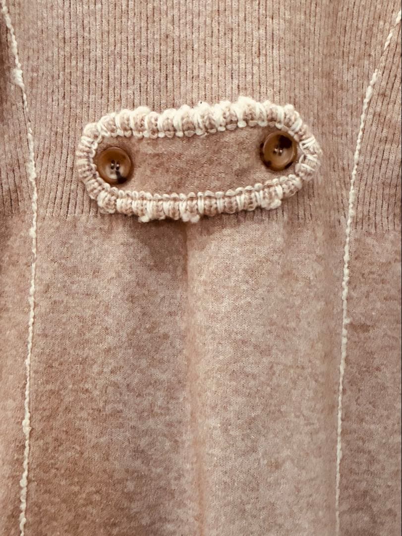 エルマンノシェルビーノ☆ウールカシミヤ混　ニットコート　ユキトリイ　ランバン