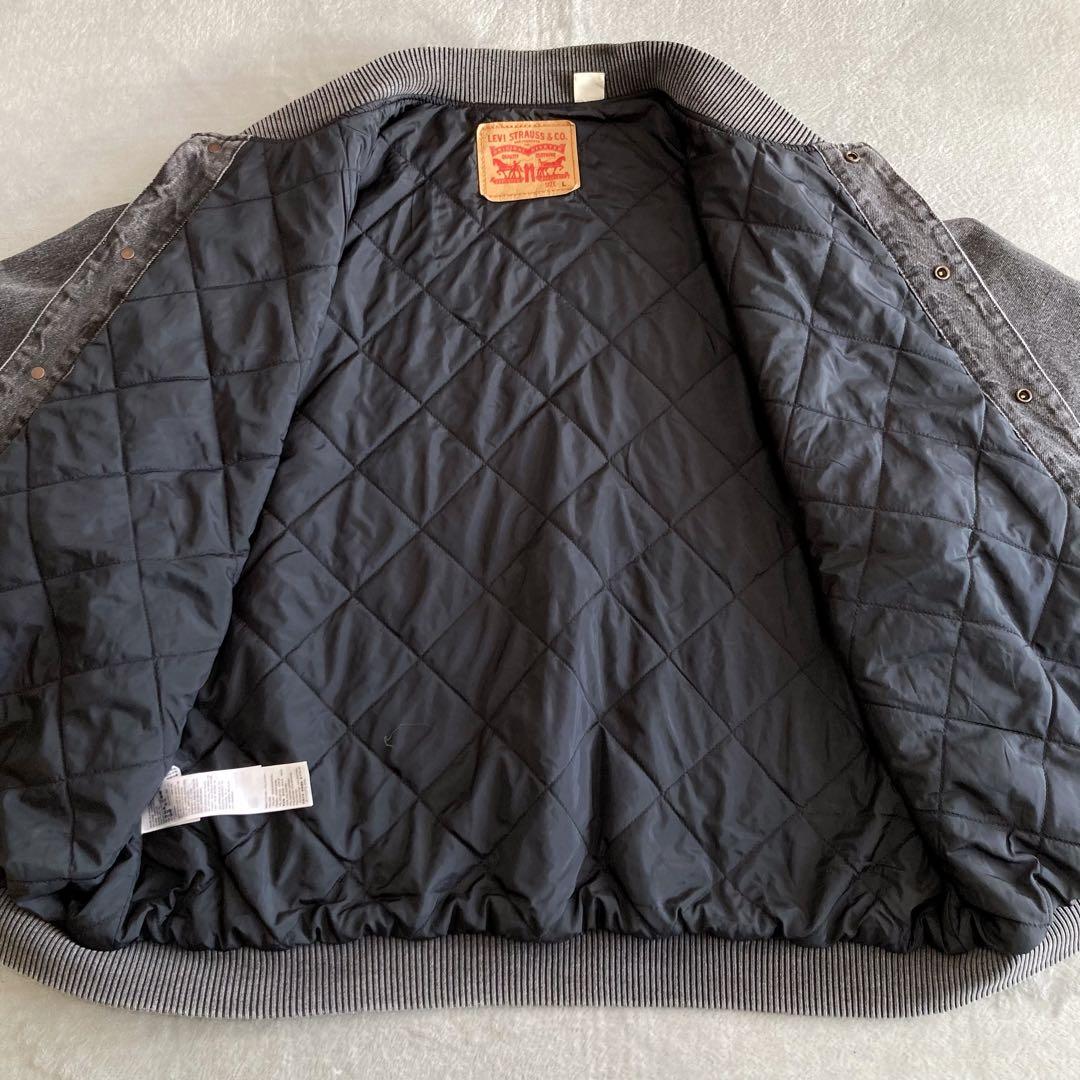リーバイス デニム ボンバージャケット フェード ブラック L