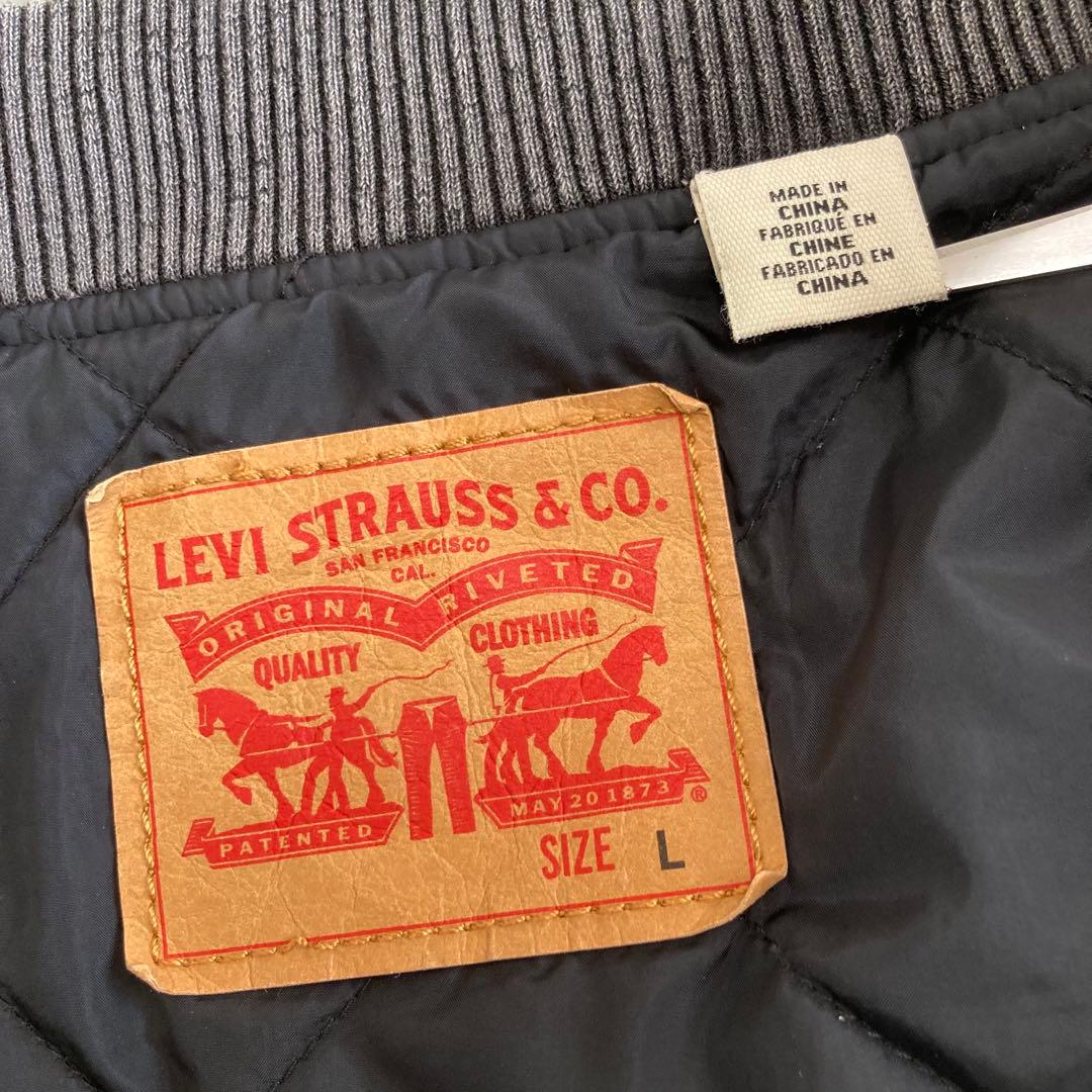 リーバイス デニム ボンバージャケット フェード ブラック L