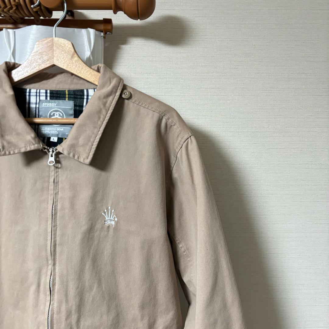 old stussy 折れクラウン スウィングトップ ジャケット ベージュ