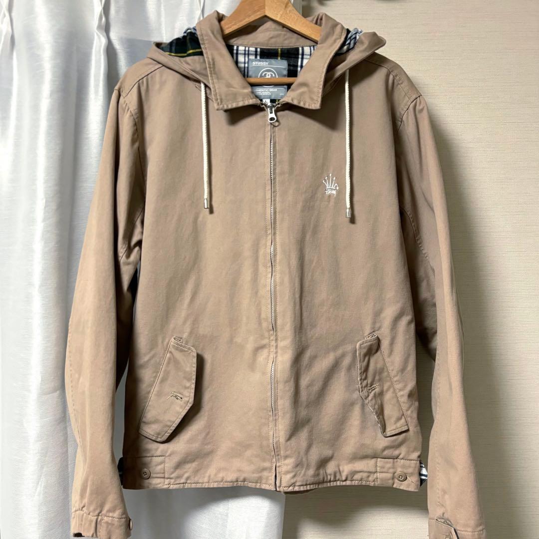 old stussy 折れクラウン スウィングトップ ジャケット ベージュ