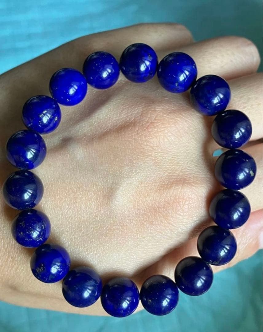 極上✨ロイヤルブルー　旧鉱山アフガニスタン産ラピスラズリのブレスレット