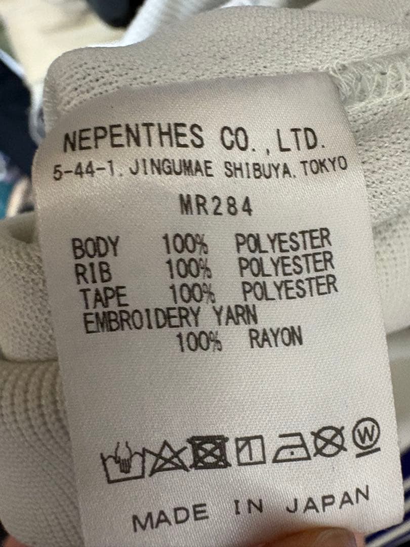 Needles トラックジャケット M ホワイト パープル 刺繍