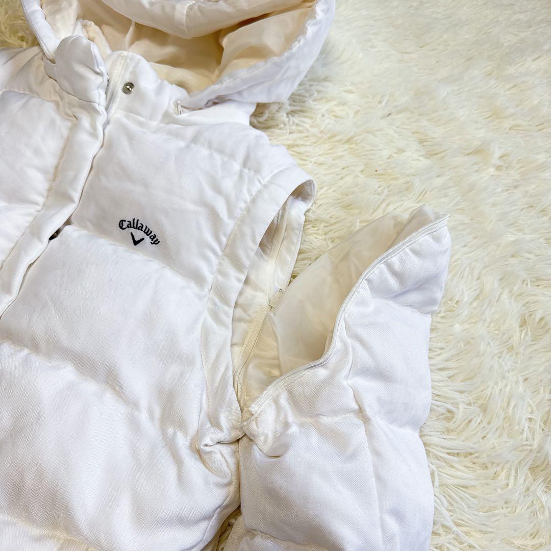 キャロウェイ】美品 セットアップ ダウン ホワイト Mサイズ レディース
