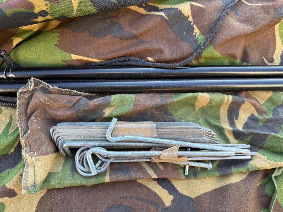 オランダ軍 ダッチアーミーテント① DPM迷彩 補修1箇所有