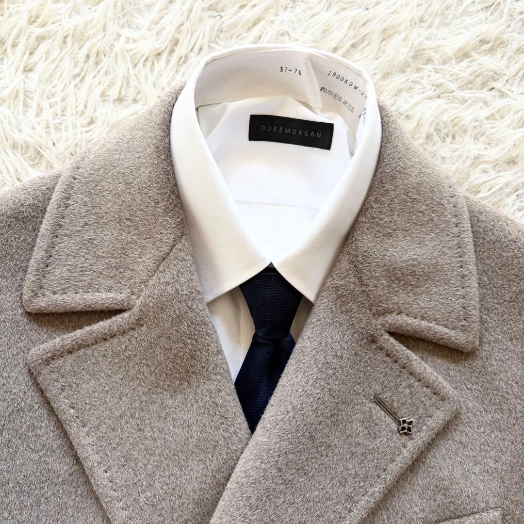 <極美品>TAGLIATORE アンゴラ グレージュ ダブルチェスターコート48 極美品>TAGLIATORE アンゴラ グレージュ ダブルチェスターコート48