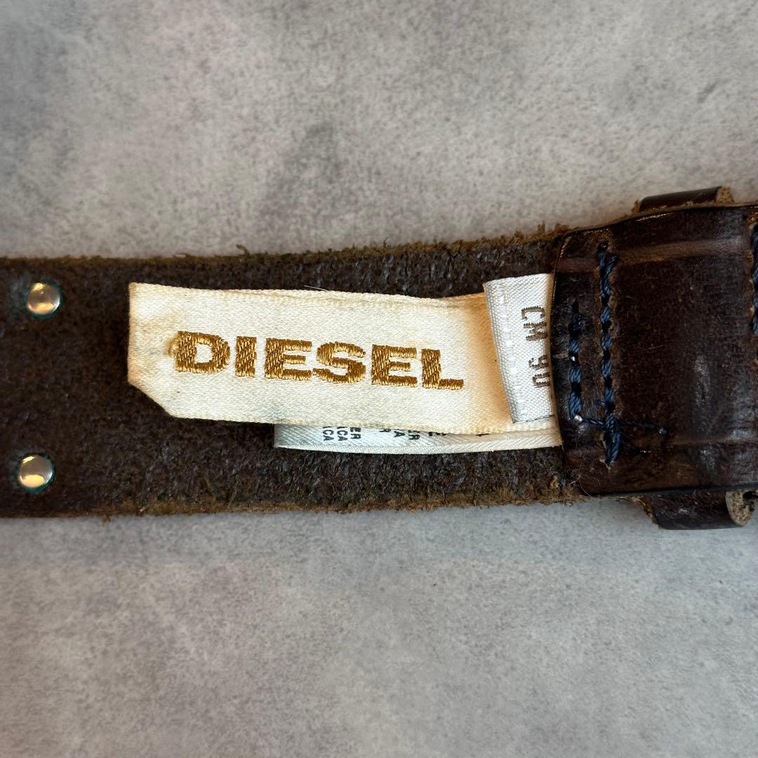 小物 archive DIESEL Rock Studs Leather belt