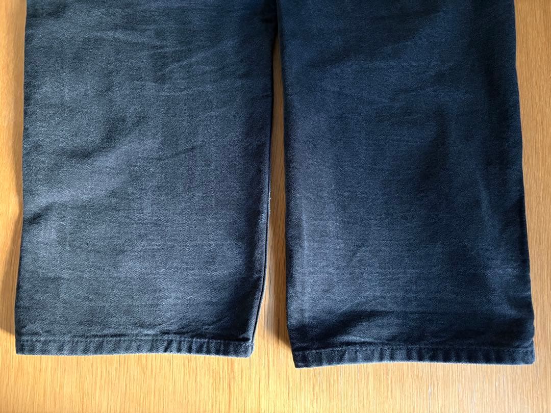 Carharttダブルニー ブラックB136 BLK W33L32