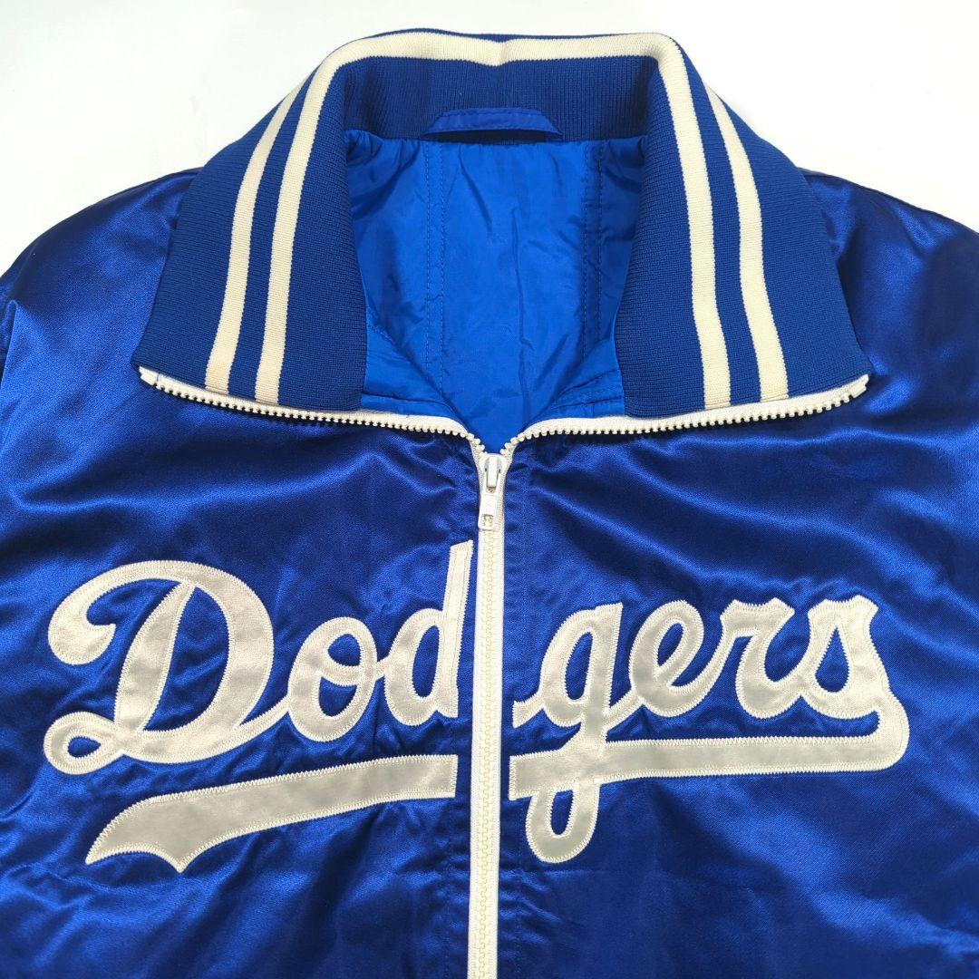 希少 80s japan vintage ミズノ ドジャース スタジャン サテン