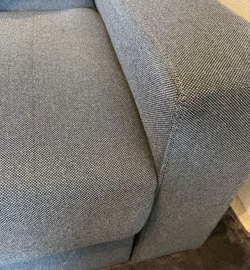 NITORI ソファベッド 収納・オットマン付き ダークブルー